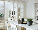 Разделение столовой и гостиной при помощи межкомнатных перегородок